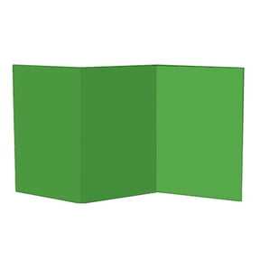 Green and White Foldable Background Board Size Ideal for Chromas Key Video Editing and Product Photography