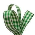 thumbnail image 1 of Green and White Gingham Ribbon - 3/8in. Width - 25 Yards (57018761), 1 of 1