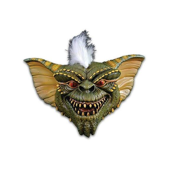 Green and Yellow Gremlins Stripe Halloween Unisex Adult Mask Costume Accessory - One Size
