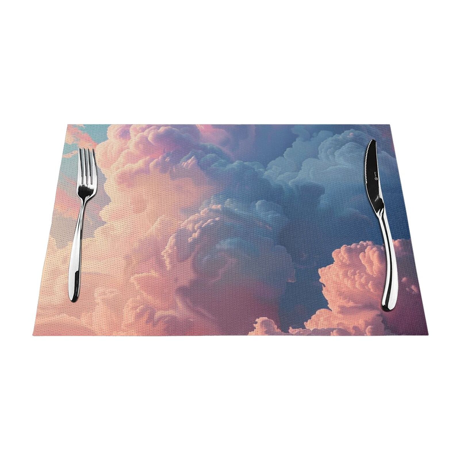 Green art mat, heatresistant dining table mat, washable PVC table mat