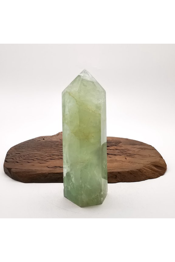 Green fluorite Crystal Towers ~ Natural Healing Crystal Point Obelisk for Reiki Healing and Crystal Grid 0.773kg