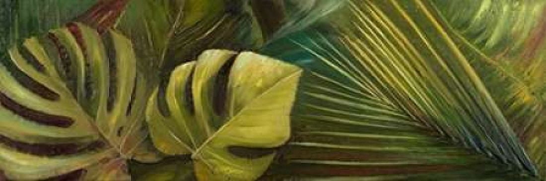 Green for Ever I Canvas Art - Patricia Pinto (8 x 24)