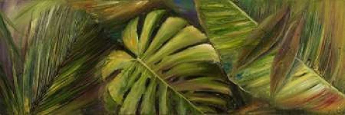 Green for Ever II Canvas Art - Patricia Pinto (12 x 36)