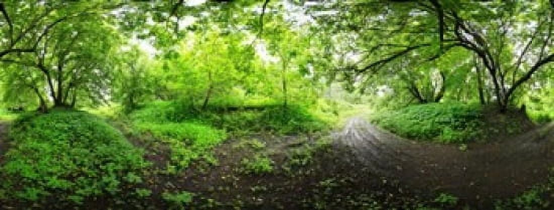 Green forest Saint-Blaise-sur-Richelieu Quebec Canada Canvas Art - Panoramic Images (15 x 6)