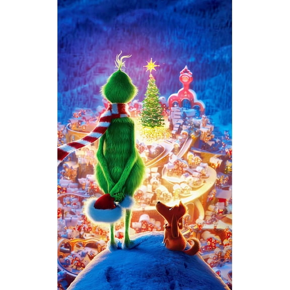 Green-haired elf 5D Diamond Art Kits for Adults, Christmas Day Diamond Painting Kits Full Drill Round Paint by Diamonds Dot Gem Art for Home Wall Decor 12x16inch