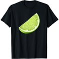 thumbnail image 1 of Green lemon Halloween T Shirt, Graphic Tees, Funny Costume Tops, Causal Top，Crew neck，Loose，cotton，black，S-5XL, 1 of 5