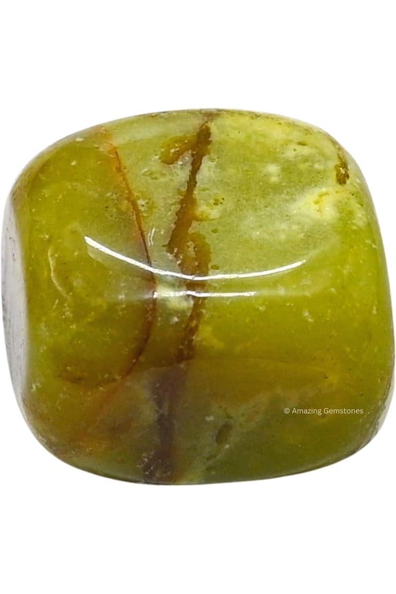 Green opal Crystal Tumbled Stones Polished Rocks (1 OZ)