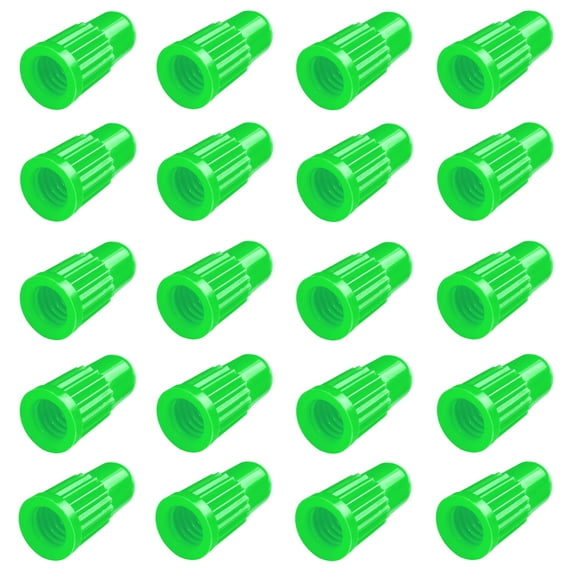 Green presta valve stem caps plastic bike tire caps air dust valve stem covers-used on presta/french valves (20 Pack)