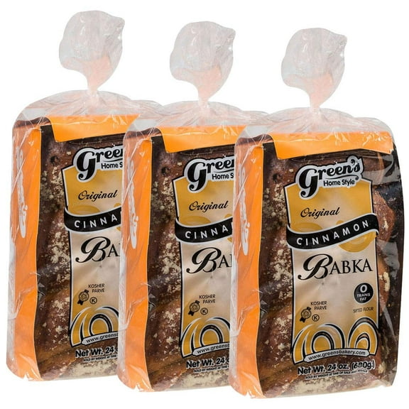 Green's Bakery Cinnamon Loaf Babka, 3 Pack 24 oz.