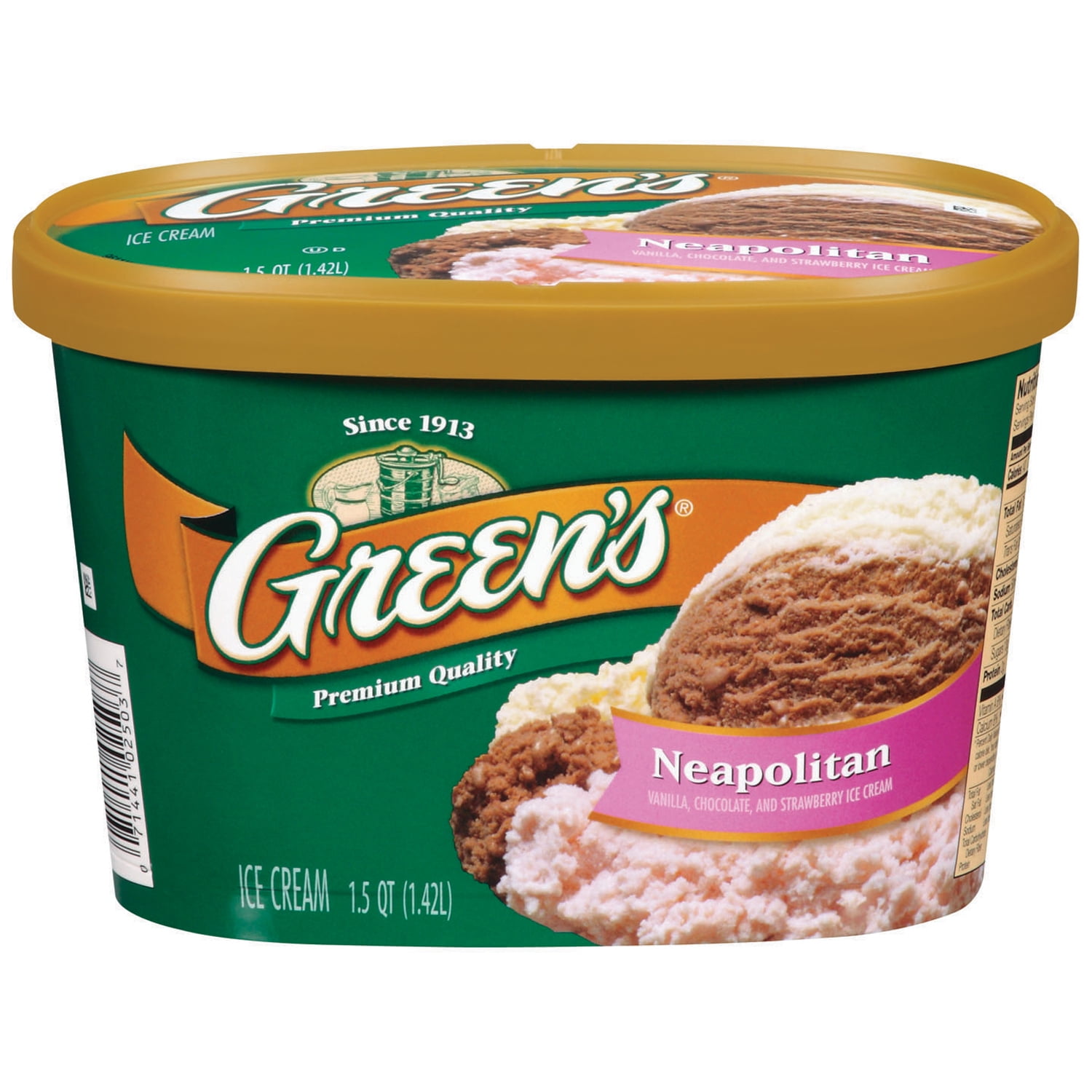 Green's Neapolitan Premium Ice Cream