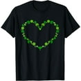 thumbnail image 1 of Green shamrock heart for St Patricks day celebration outfit T-Shirt, 1 of 4