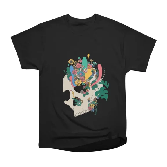 Green skull T-Shirt Tee Gift For Him Merch For Her Apparel For Friend