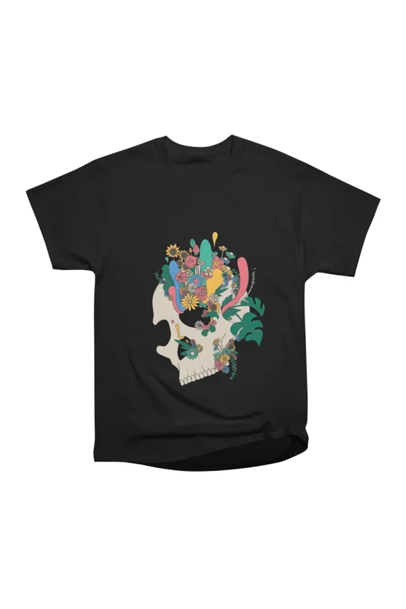 Green skull T-Shirt Tee Gift For Him Merch For Her Apparel For Friend
