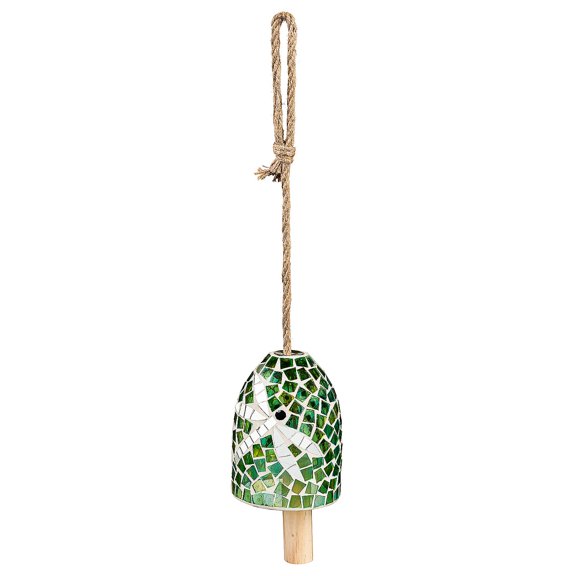 Green with Dragonfly Mosaic Bell Chime
