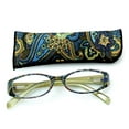 thumbnail image 1 of Green with Flower Print 1.75 Magnification Reading Glasses, 1 of 1