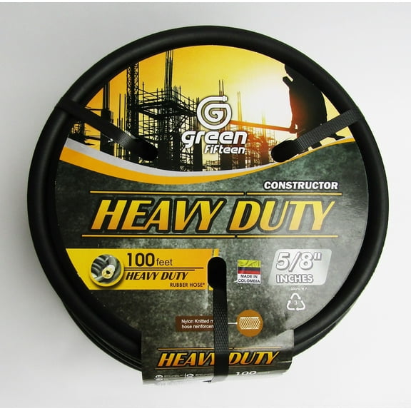 GREENFIFTEEN 5/8" x 100 Feet Heavy Duty Commercial Grade Garden Hose