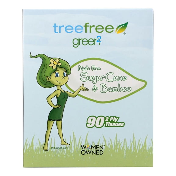 Green2 Tree Free Face Tissue Cube 90 Pc (Pack Of 30)