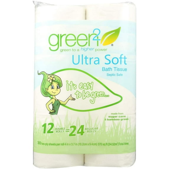 Green2 Ultra Soft Toilet Paper 12 Rolls Pack of 4