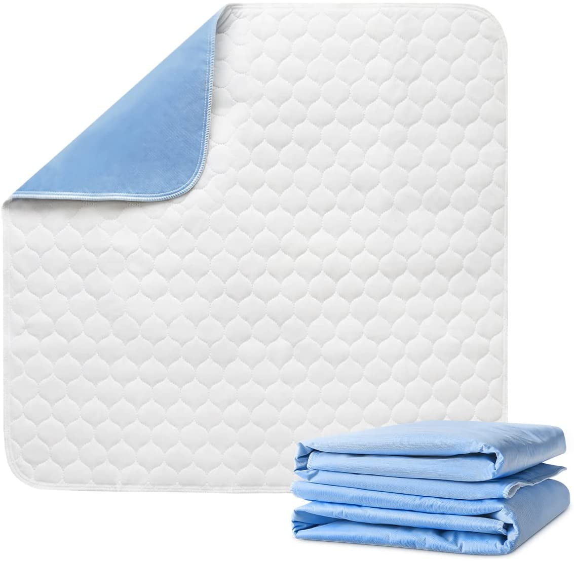 GreenChief 2 Pack Reusable Waterproof Pad Washable Under pads, Heavy