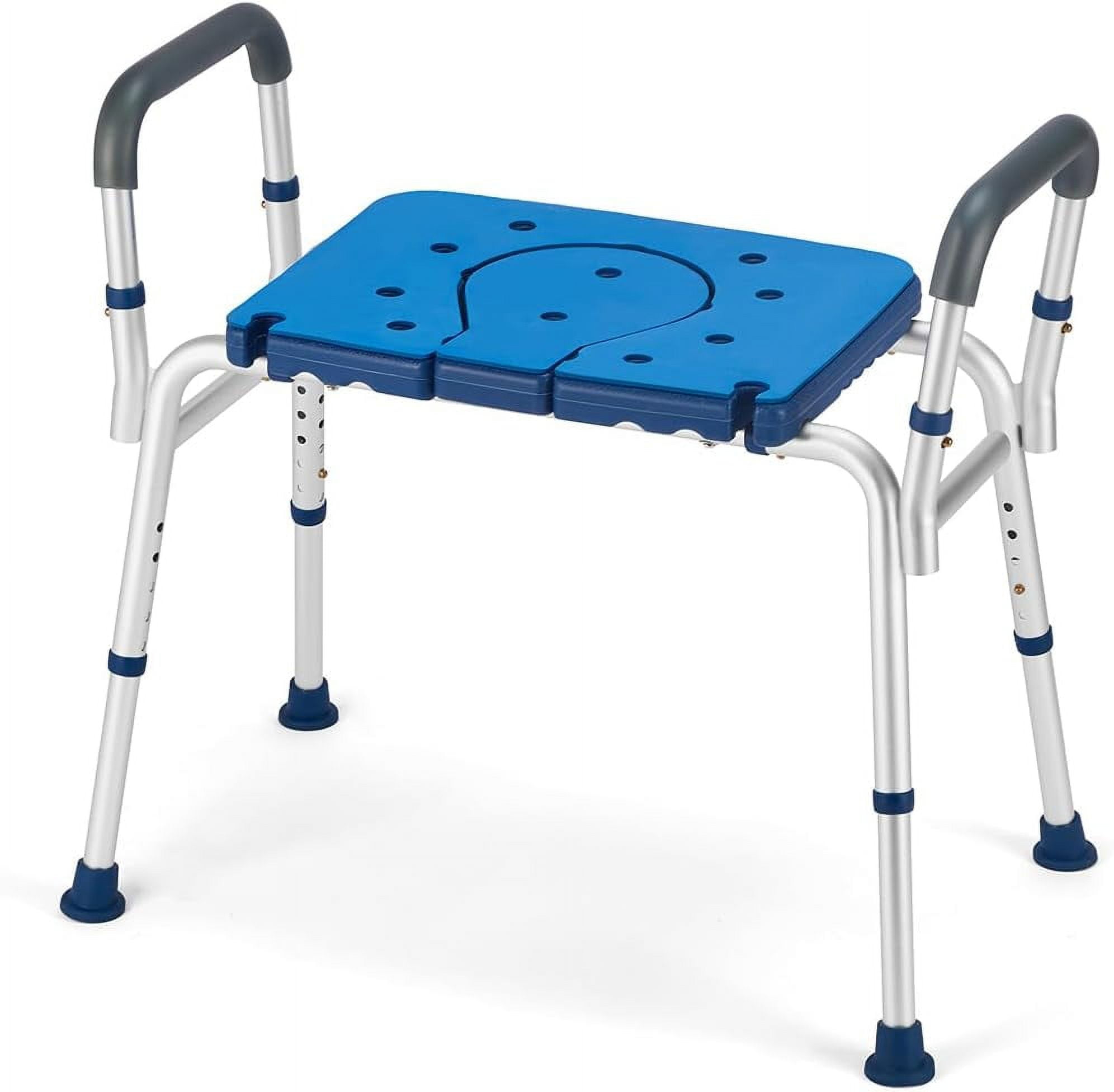 Walmart Deal of GreenChief Heavy Duty 2 in 1 Shower Chair 700lbs, Adjustable with Arms and Padded Seat