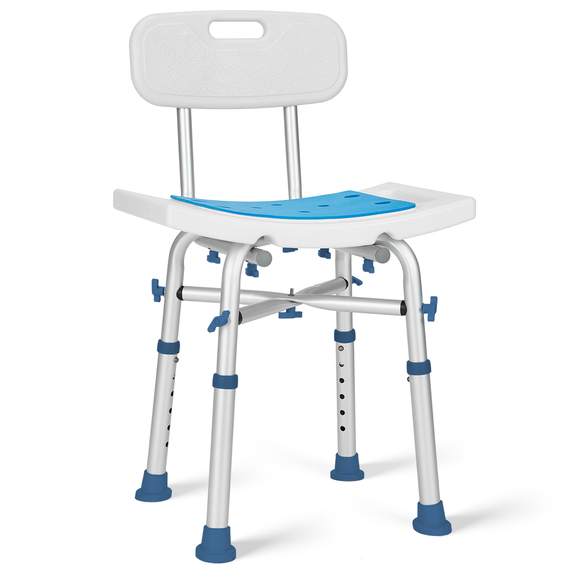 Essential Medical Supply Adjustable Molded Shower Bench with Arms