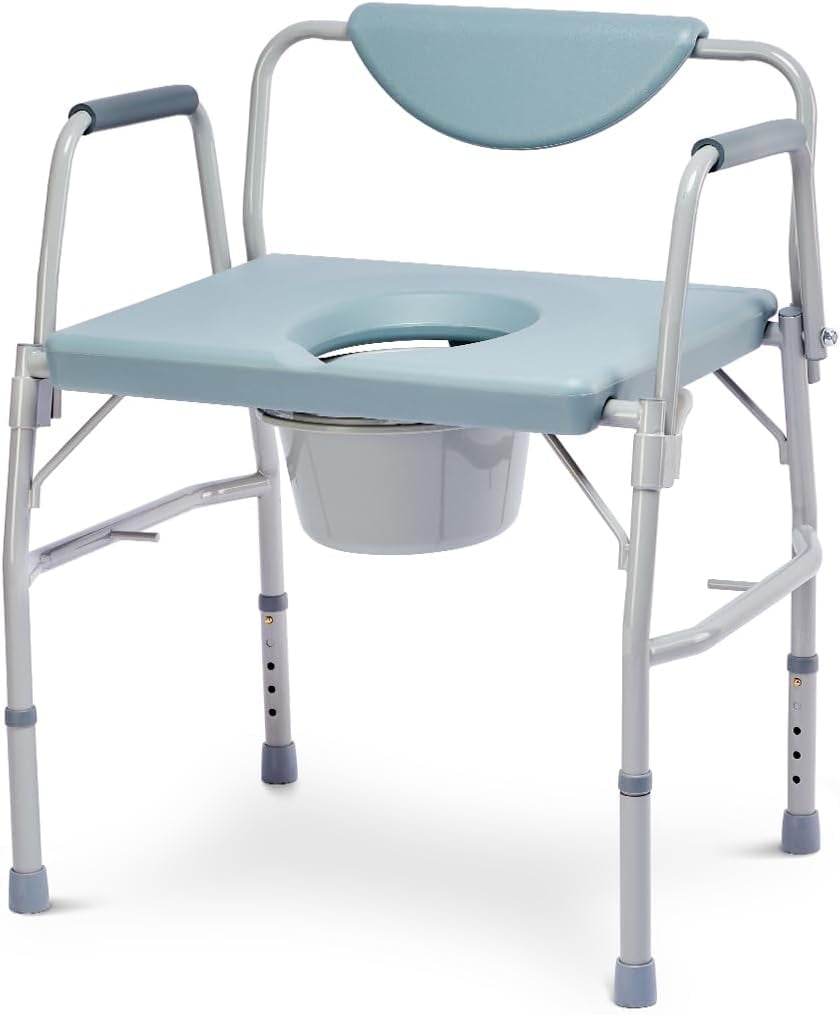 11135-1 - Bariatric Drop Arm Bedside Commode Chair - Walmart.com