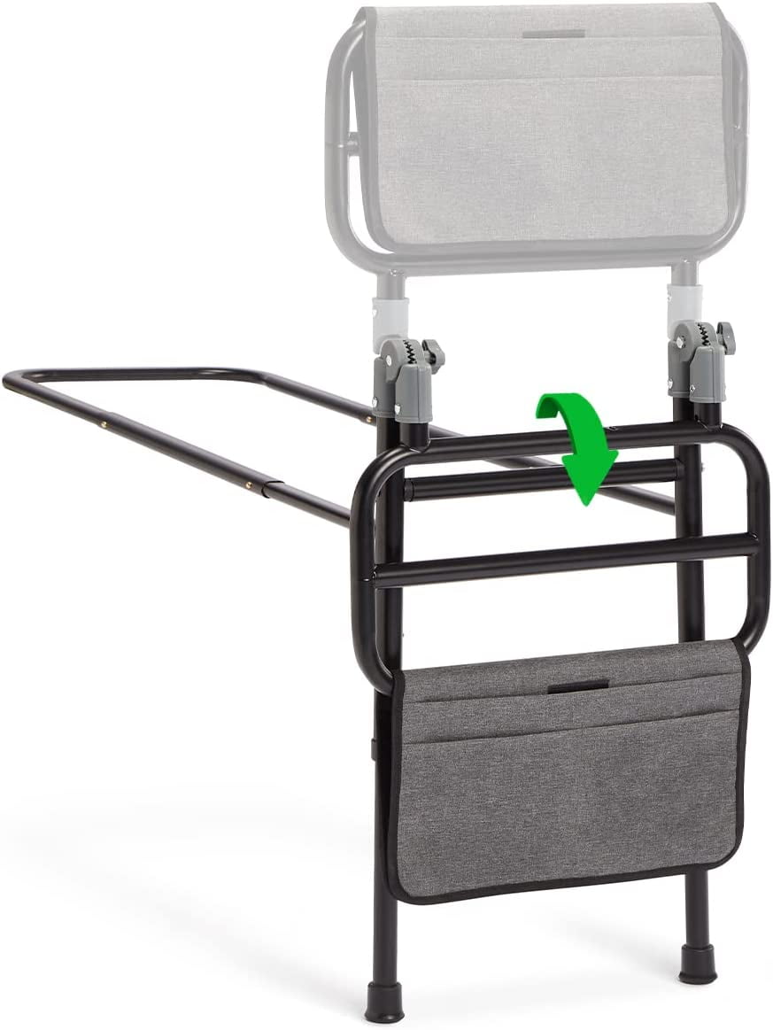 GreenChief Folding Bed Rail with Adjustable Height, Bed Assist Rail