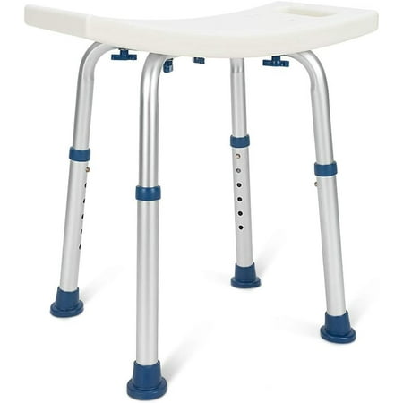 GreenChief Shower Chair 300 lbs, Adjustable Bath Seat with Free Bathroom Grab Bar - Medical Tool Free Heavy Duty Shower Bench Bathtub Stool Seat for Elderly, Senior, Handicap & Disabled