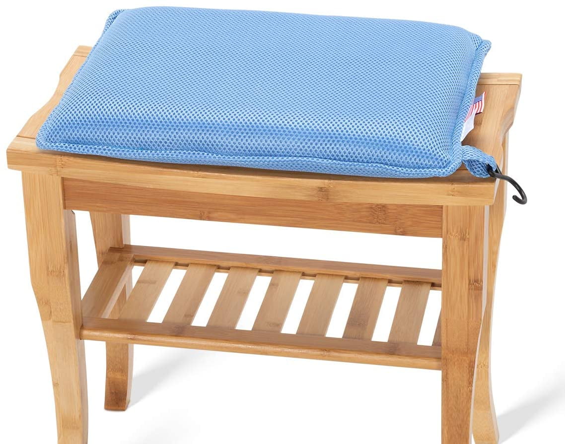 Waterproof Shower Bench Cushion Folding Bath Stool Pad for Bath