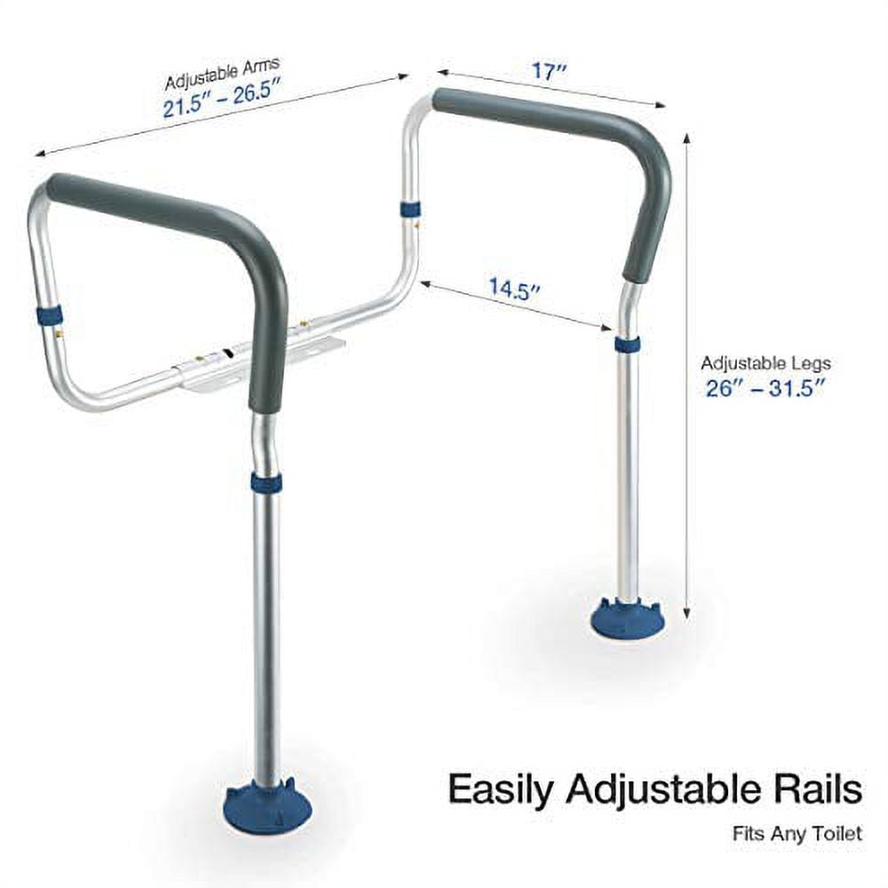 GreenChief Toilet Safety Rail, Medical Bathroom Safety Frame for