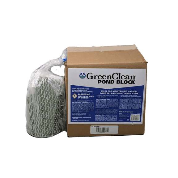 GreenClean Pond Block - Improves Water Supply by Reducing Excess Nutrients - Case of 4 x 5 lb Blocks by BioSafe