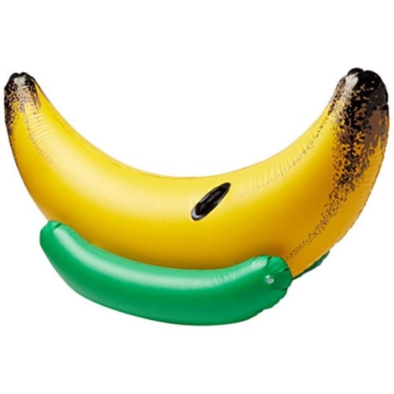 GreenCo Giant Inflatable Ride-On Banana Swimming Pool Float