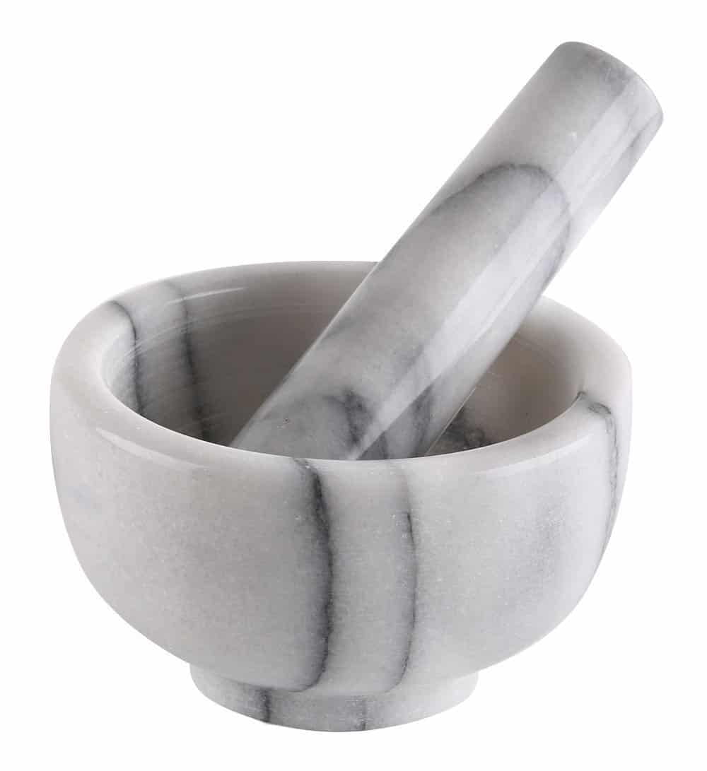 Sagler mortar and pestle set Marble Grey 4.5 diameter – sagler
