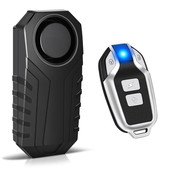 GreenCycle 113dB Bike Alarm, Bicycle Alarm with Remote, Bike Alarms for Ebikes, IP65 Waterproof, Anti Theft, 7 Levels of Sensitivity, Easy Installation for Bicycles/Electric Bicycles/Motorcycle,1PK