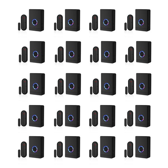 GreenCycle Door Chime, Wireless Door Sensor Chime When Door Opens for Kids Safety/Business/Home/Hearing Impaired, with 600Ft Range 48 Chimes 5 Volume Levels,20PK