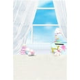 thumbnail image 1 of GreenDecor 5x7ft Artistic Background Girl Photography Backdrops Sweet Baby Room Birthday Cake Lightsome Curtains Window Toys Blurry Floors Child Portr, 1 of 4