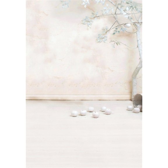 GreenDecor 5x7ft Artistic Photography Studio Background Girl Photo Shoot Backdrops Elegant Apple Tree Fuzzy Wall Floor Plain Themed Drops Child Kid Toddler Portrait Scene Digital Video Props