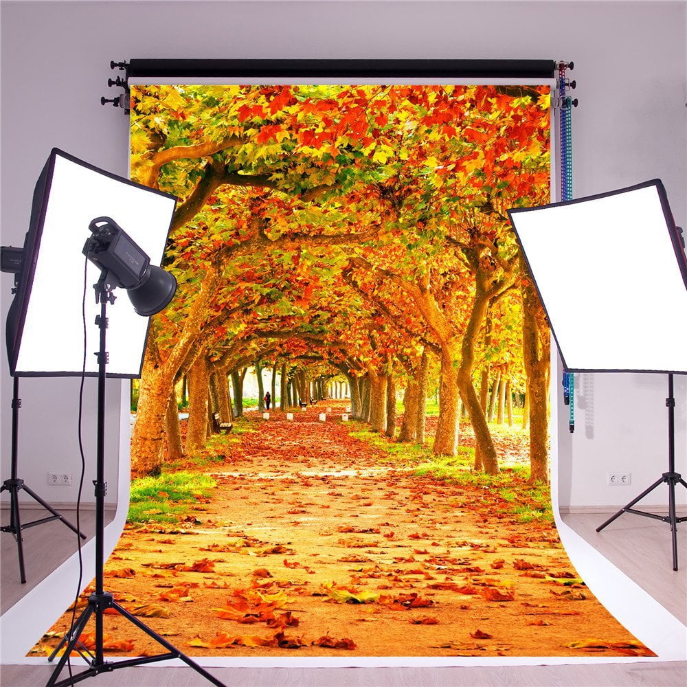 GreenDecor 5x7ft Autumn Photography Backdrops Scenic Background Photo ...