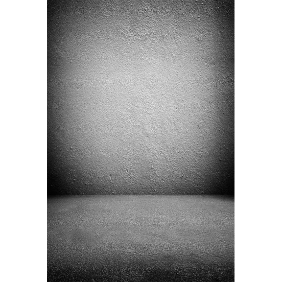 GreenDecor 5x7ft Backdrop Photography Background Light Grey and Whitish Concrete Wall Floor Smooth Scene Artistic Portraits Backdrops for Photo Studio Props