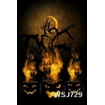 thumbnail image 1 of GreenDecor 5x7ft Burning Pumpkin lanterns Photography Background Photography Backdrop Studio Prop, 1 of 3