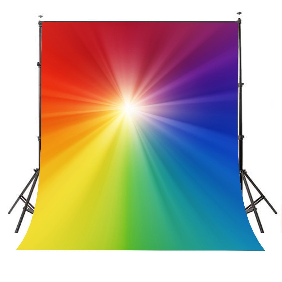 GreenDecor 5x7ft Dazzling Background Rainbow Color Photography Backdrop ...