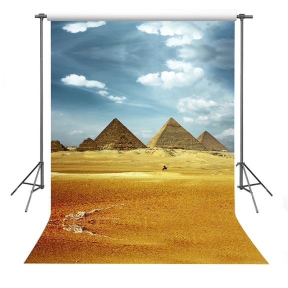 GreenDecor 5x7ft Egyptian Pyramids Photography Backdrop Studio Photo Props Room Mural