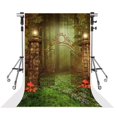thumbnail image 1 of GreenDecor 5x7ft Family Garden Photography Backdrops Red Mushroom Grass Background Spring Photo Booth Backdrop, 1 of 4