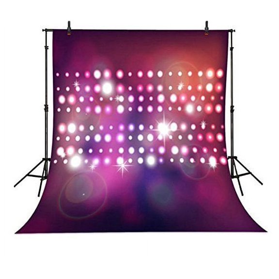GreenDecor 5x7ft Flash Light Colorful Stars Glitter Bokeh Sparkle Shiny backdrop wedding Backgrounds