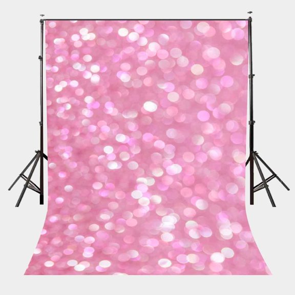 GreenDecor 5x7ft Glittering Lights Backdrop Millennial Pink Marble Texture Pattern Studio Photography Background