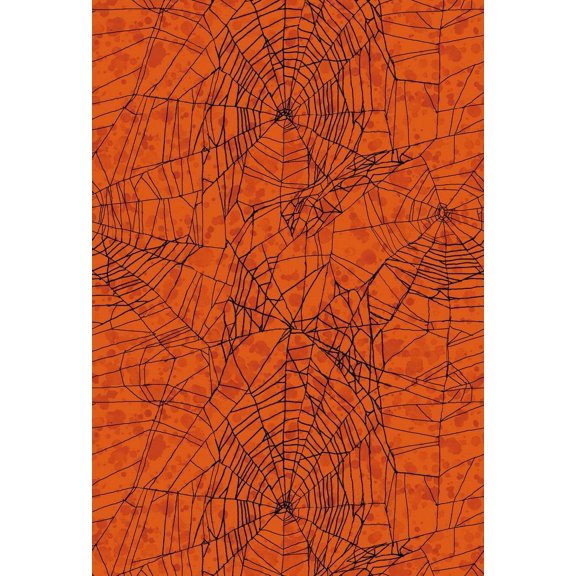 GreenDecor 5x7ft Halloween Scary Cobwebs Dark Yellow Background Photography Backdrops Indoor Studio Photo Props