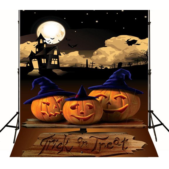 GreenDecor 5x7ft Halloween Theme Photography Background