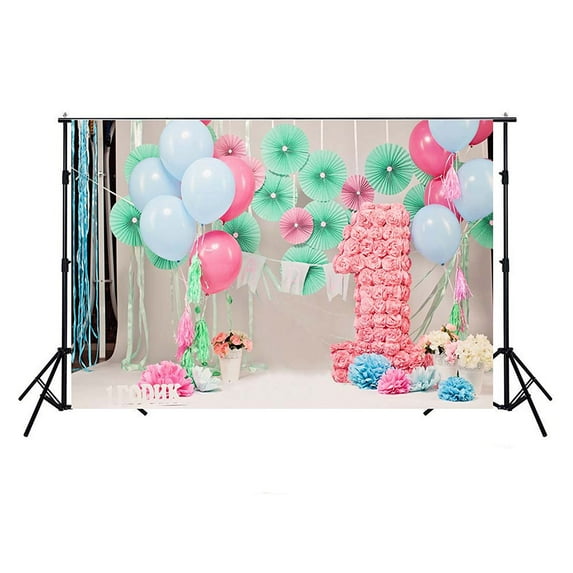 GreenDecor 5x7ft Happy Birthday Photography Backdrops Photography Baby Newborn Photo Backgrounds Children Party Photographic For Backgrounds