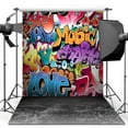 thumbnail image 1 of GreenDecor 5x7ft Hip Hop Graffiti Style Backdrop For Studio Props Photo Backdrop, 1 of 4