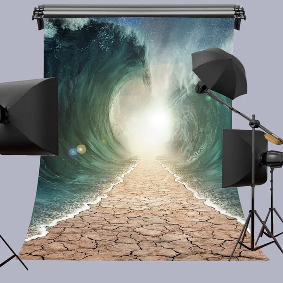 GreenDecor 5x7ft Light Road Digital Printed Photography Backdrop Prop Photo Background